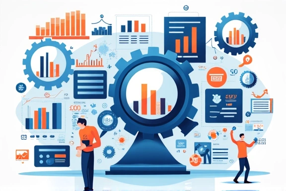 Illustration of data processing and analysis