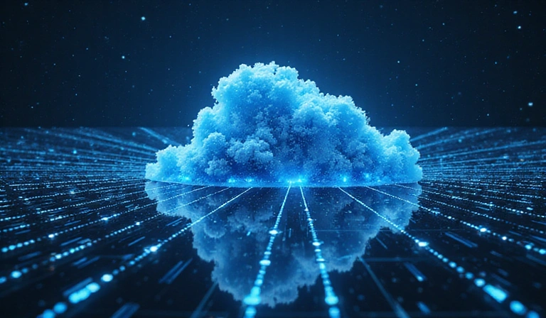 Abstract cloud computing network with interconnected servers
